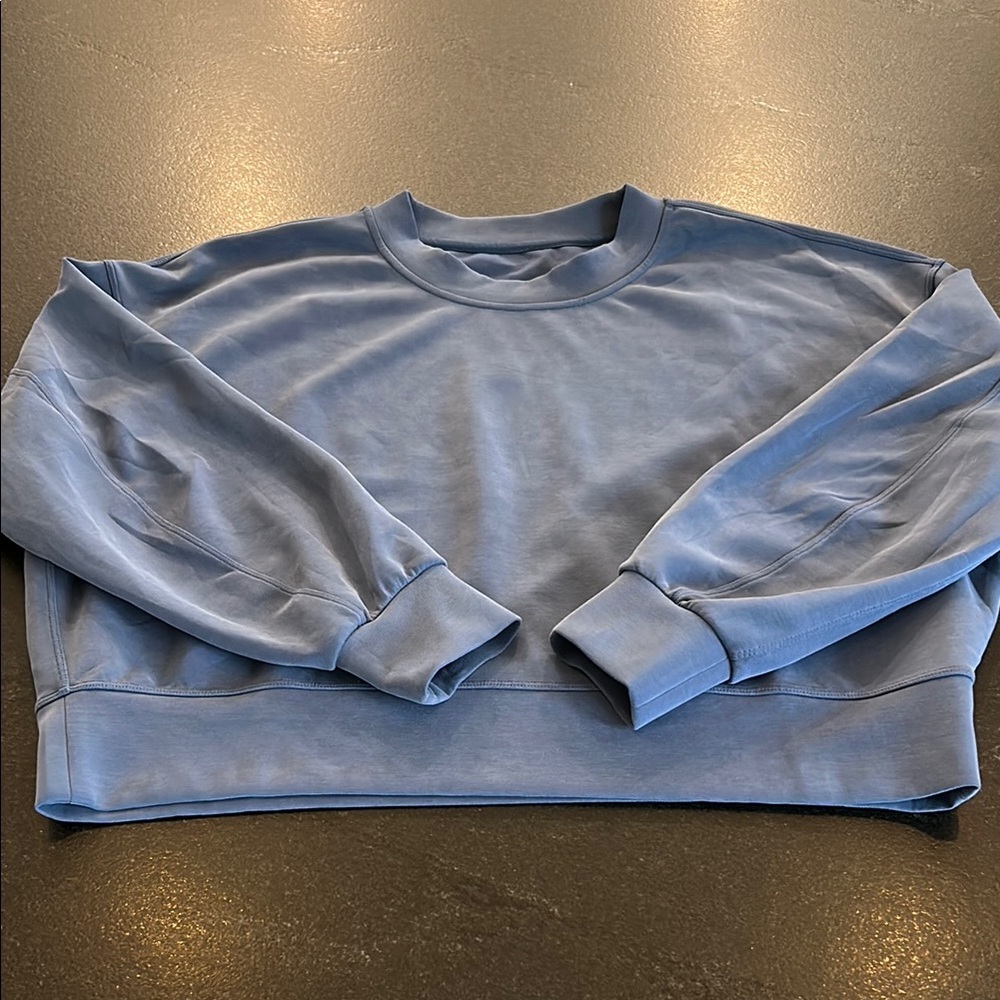 Lululemon softstreme cropped crew sweatshirt 8